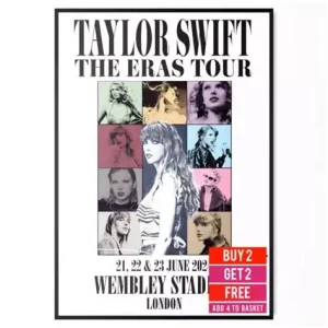 Signed Tour Poster – Taylor Swift “Eras Tour” Limited Edition